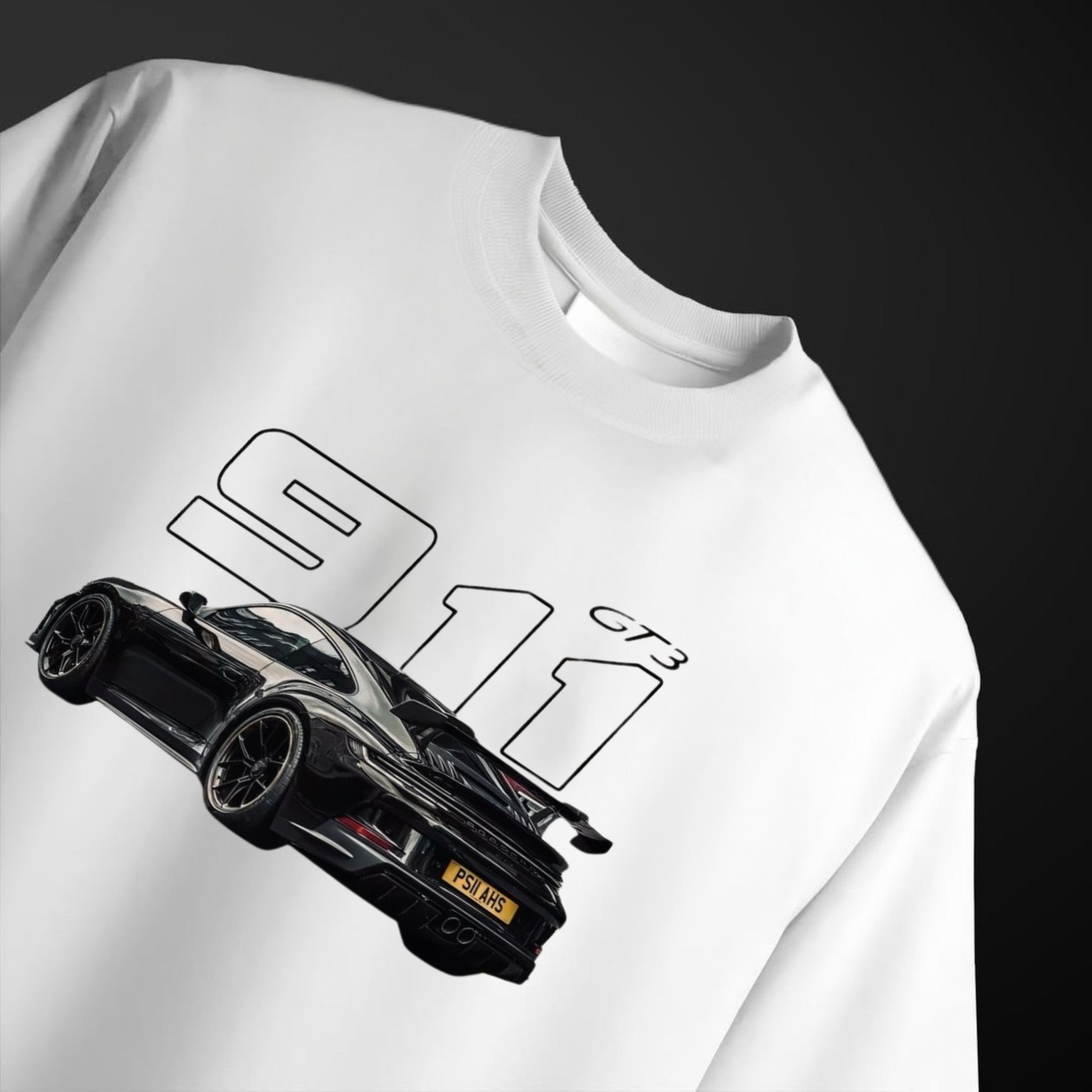 Men's porsche  car printed Oversized Tshirt